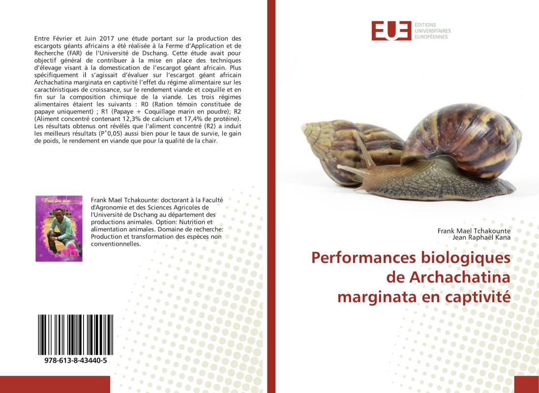 Performances biologiques de Archachatina marginata en captivité