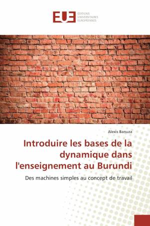 Introduire les bases de la dynamique dans l&#039;enseignement au Burundi