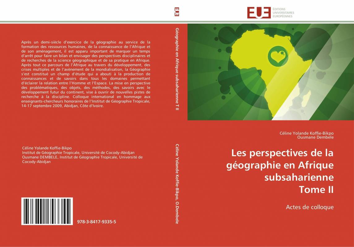 Les perspectives de la géographie en Afrique subsaharienne  Tome II
