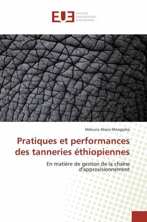 Pratiques et performances des tanneries éthiopiennes