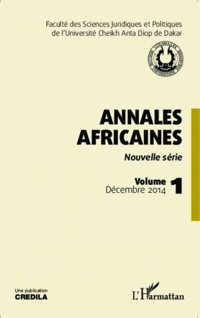 Annales africaines vol 1 décembre 2014