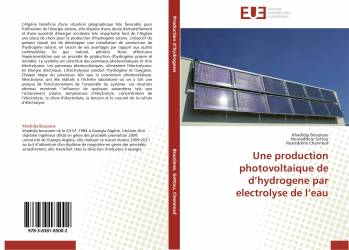 Une production photovoltaique de d’hydrogene par electrolyse de l’eau