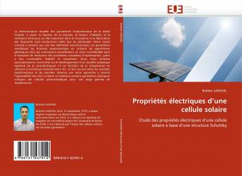 Propriétés électriques d'une cellule solaire