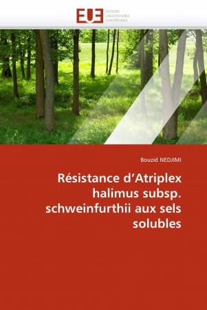 Résistance d'Atriplex halimus subsp. schweinfurthii aux sels solubles