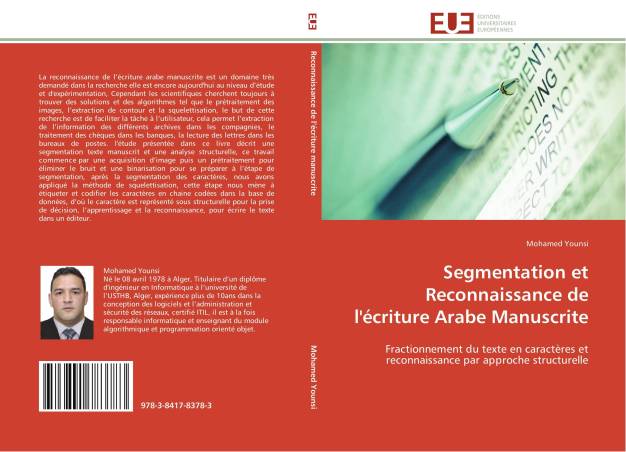 Segmentation et Reconnaissance de l'écriture Arabe Manuscrite