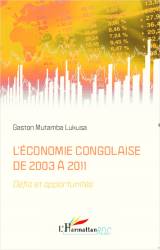 L'économie congolaise de 2003 à 2011