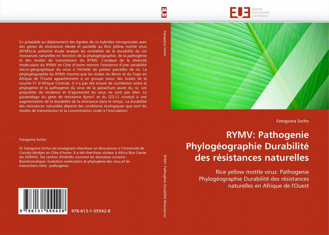 RYMV: Pathogenie Phylogéographie Durabilité des résistances naturelles