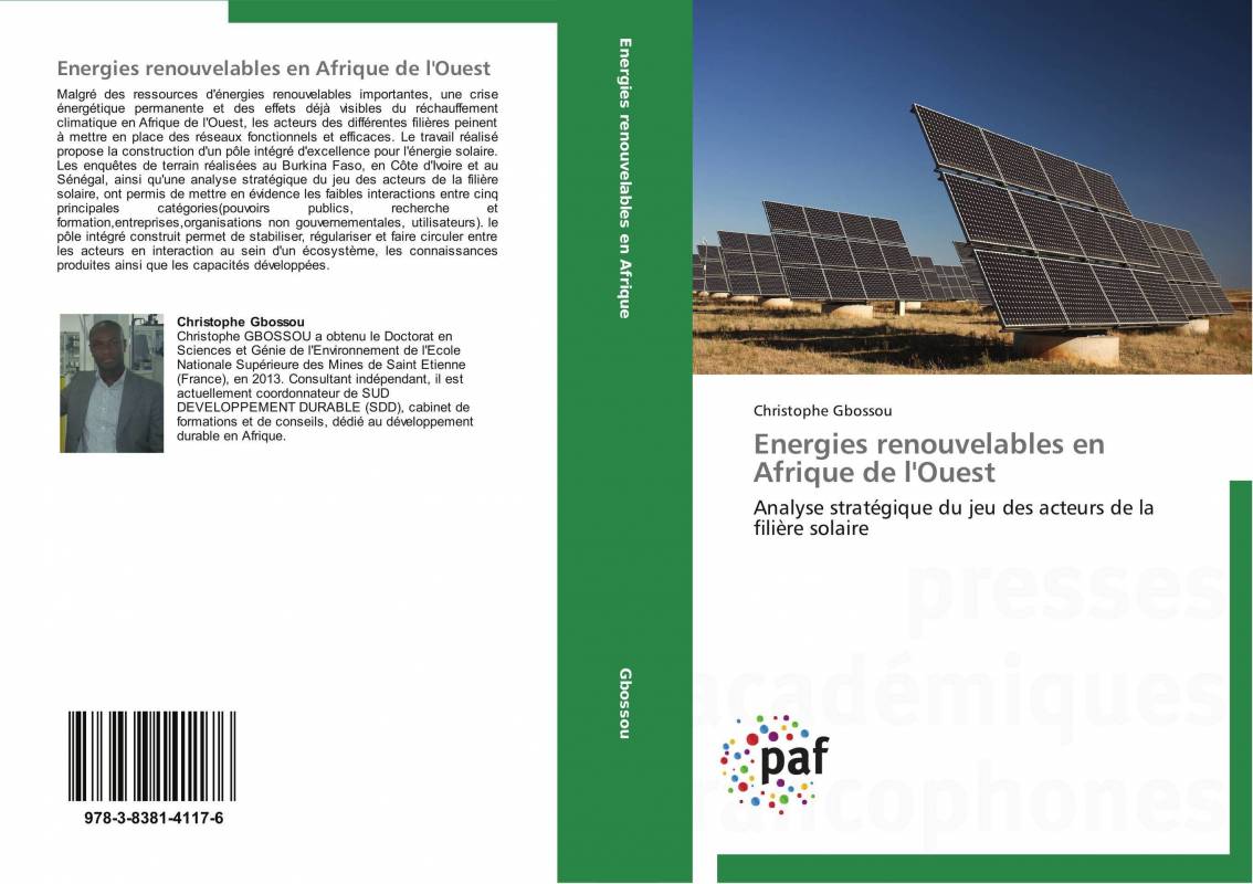 Energies renouvelables en Afrique de l'Ouest