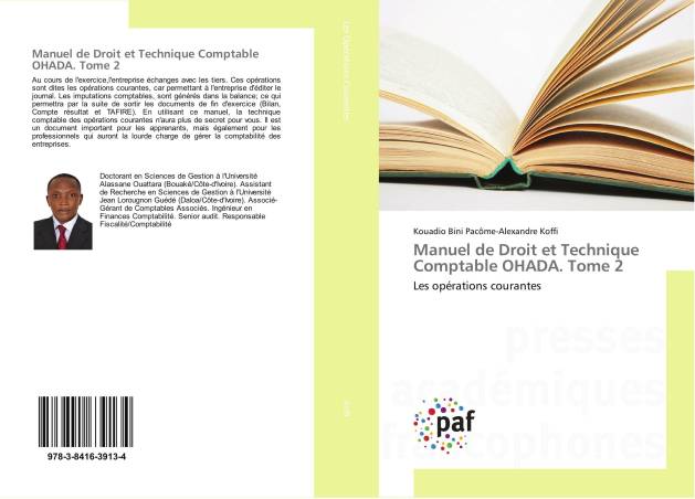 Manuel de Droit et Technique Comptable OHADA. Tome 2