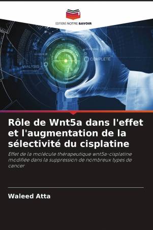 Rôle de Wnt5a dans l'effet et l'augmentation de la sélectivité du cisplatine