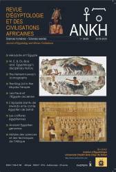ANKH. Revue d'égyptologie et des civilisations africaines n° 28/29
