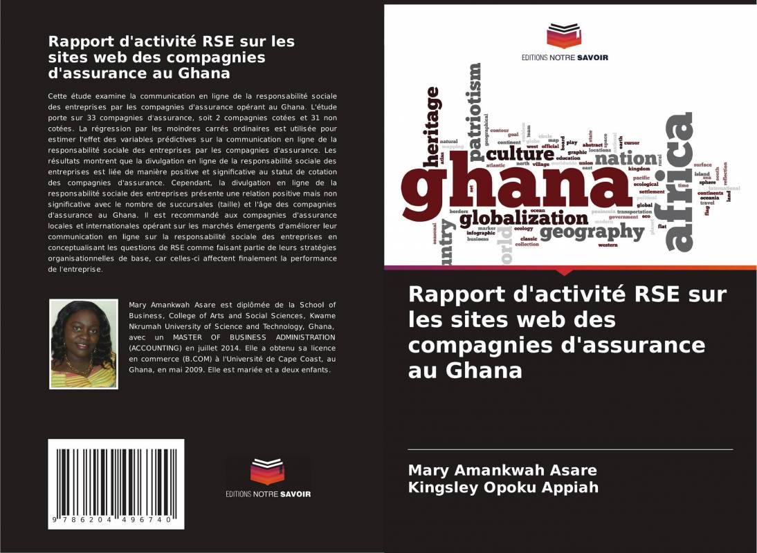 Rapport d'activité RSE sur les sites web des compagnies d'assurance au Ghana