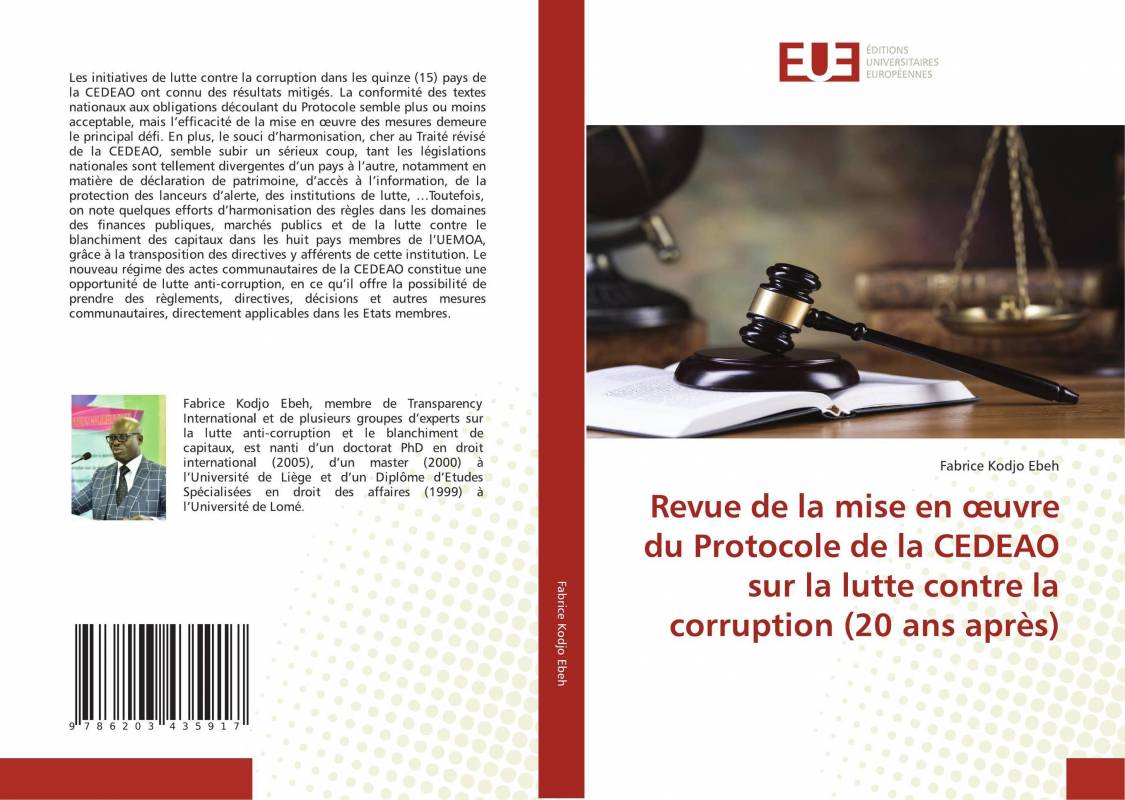 Revue de la mise en œuvre du Protocole de la CEDEAO sur la lutte contre la corruption (20 ans après)