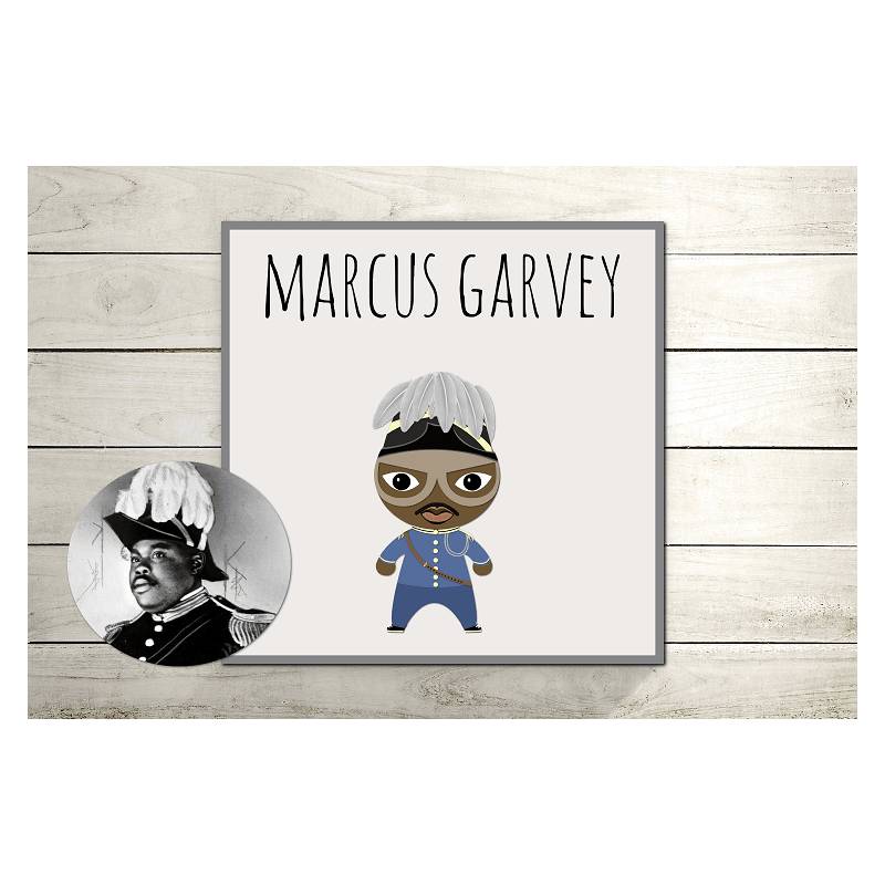 2 toiles Afro-History Marcus GARVEY