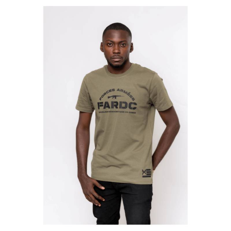 T-shirt FARDC Forces Armées Match Kwata