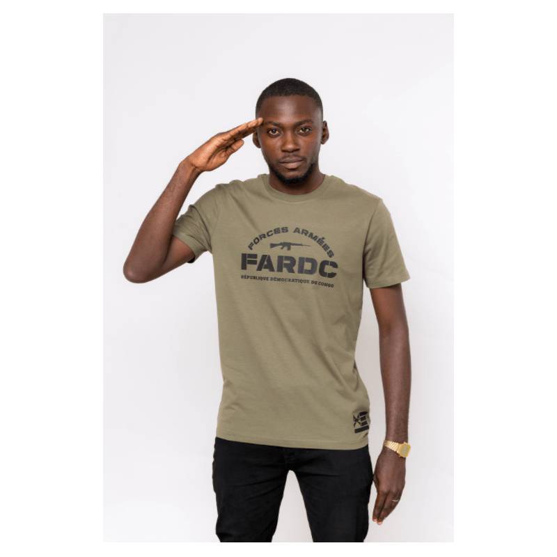 T-shirt FARDC Forces Armées Match Kwata