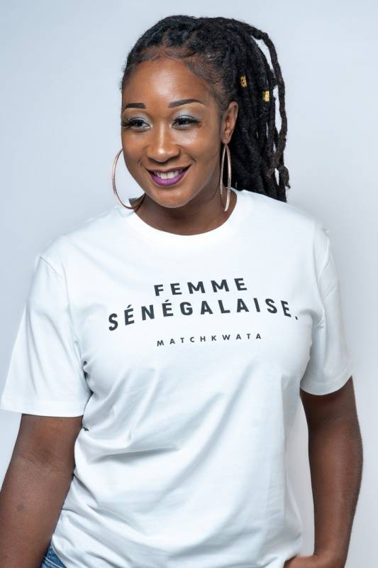 T-shirt Femme sénégalaise Match Kwata