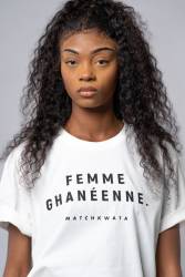 T-shirt Femme ghanéenne Match Kwata