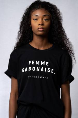 T-shirt Femme gabonaise Match Kwata