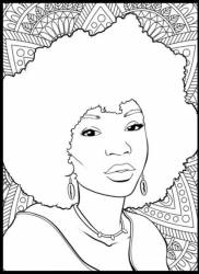 Coloriages et Dessins. Portraits de femmes noires
