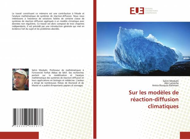 Sur les modèles de réaction-diffusion climatiques