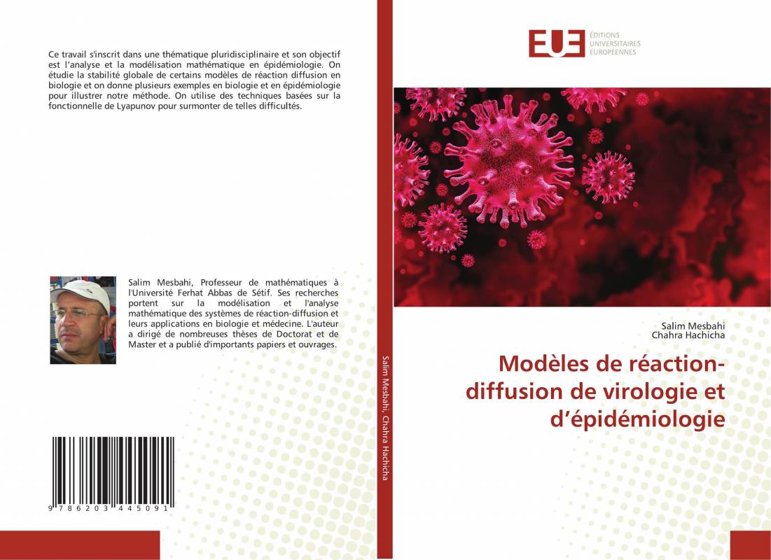 Modèles de réaction-diffusion de virologie et d’épidémiologie