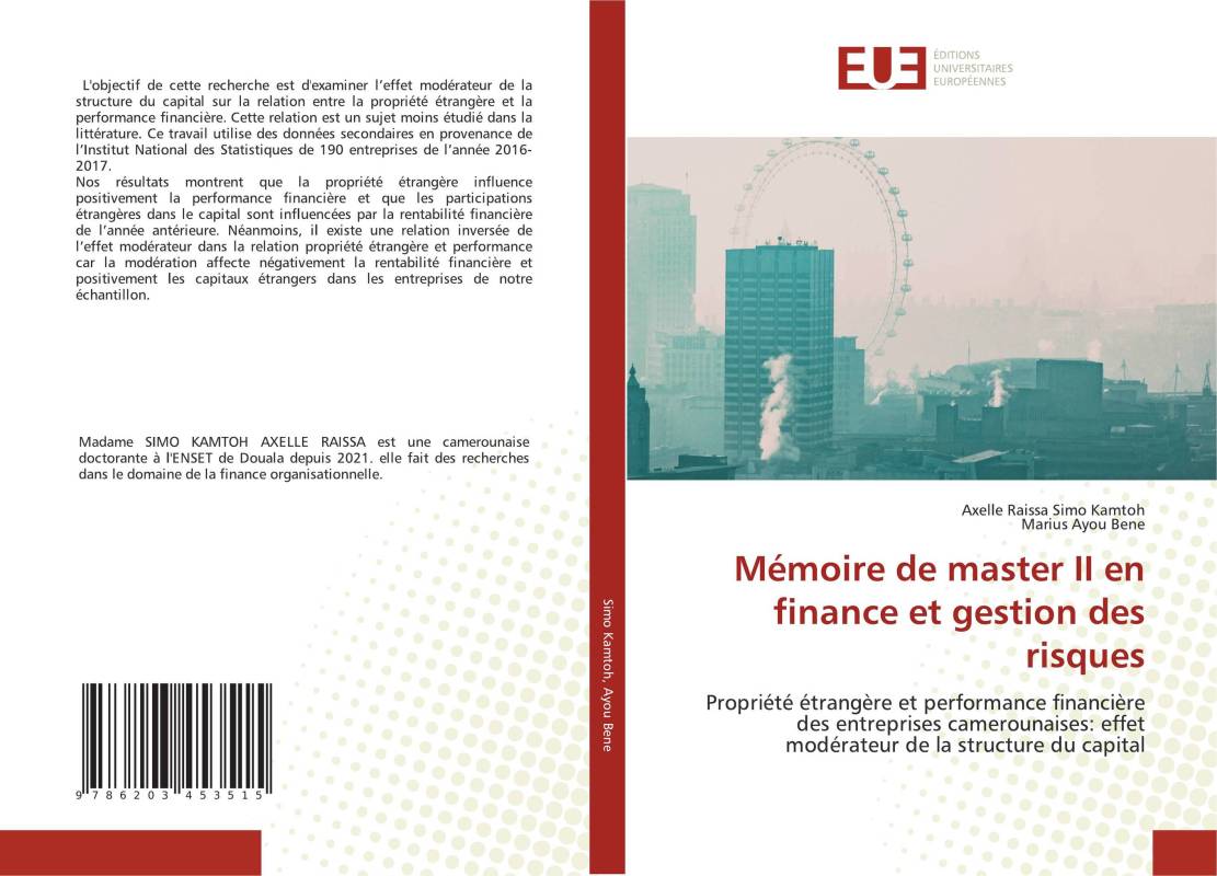 Mémoire de master II en finance et gestion des risques