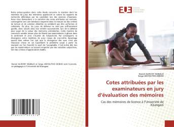 Cotes attribuées par les examinateurs en jury d’évaluation des mémoires