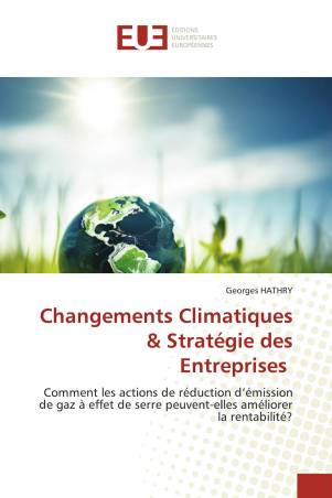 Changements Climatiques & Stratégie des Entreprises