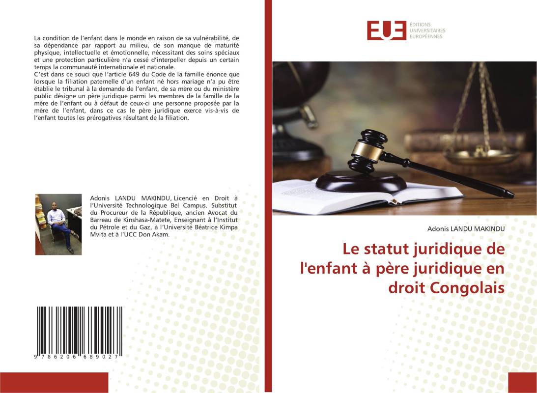 Le statut juridique de l'enfant à père juridique en droit Congolais