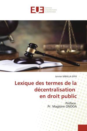 Lexique des termes de la décentralisation en droit public