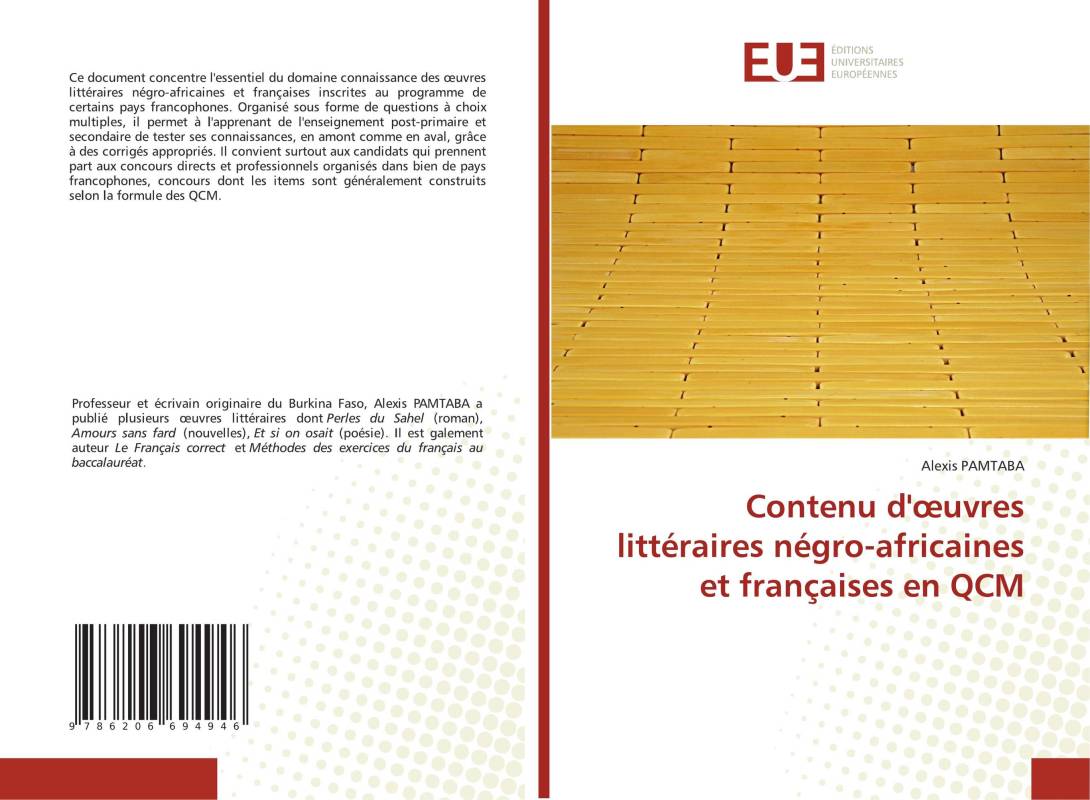 Contenu d'œuvres littéraires négro-africaines et françaises en QCM