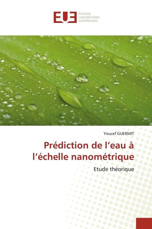 Prédiction de l’eau à l’échelle nanométrique