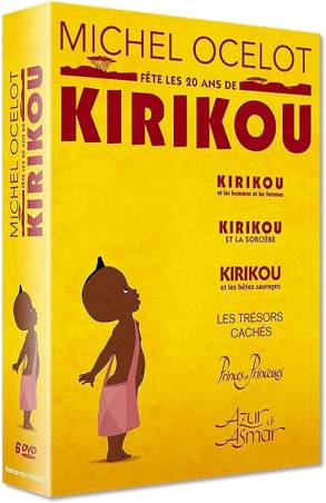 Coffret Les 20 Ans de KIRIKOU : Trilogie Kirikou + Les trésors cachés de M.O. + Princes et Princesses + Azur et Asmar
