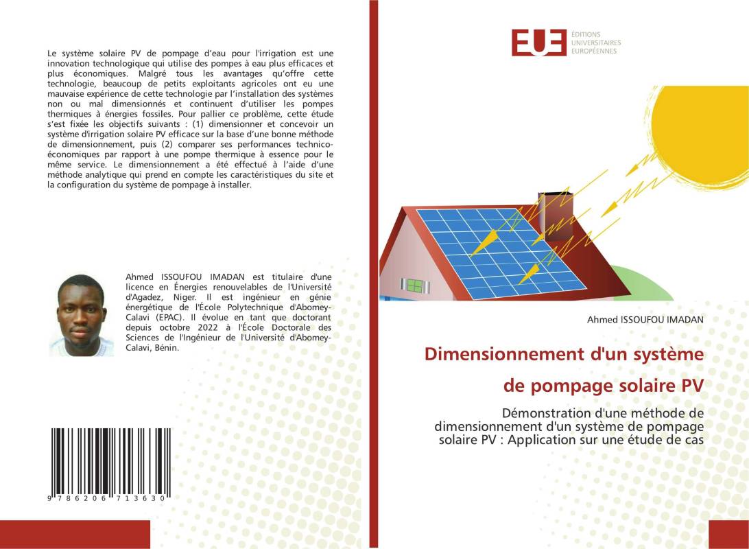 Dimensionnement d'un système de pompage solaire PV