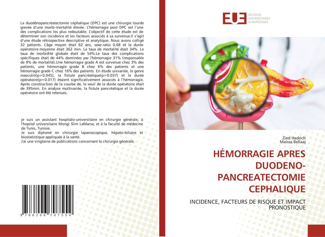 HÉMORRAGIE APRES DUODENO-PANCREATECTOMIE CEPHALIQUE