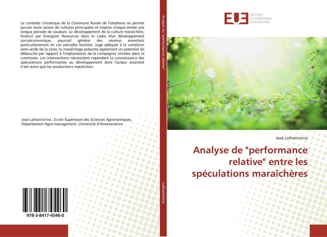 Analyse de "performance relative" entre les spéculations maraîchères