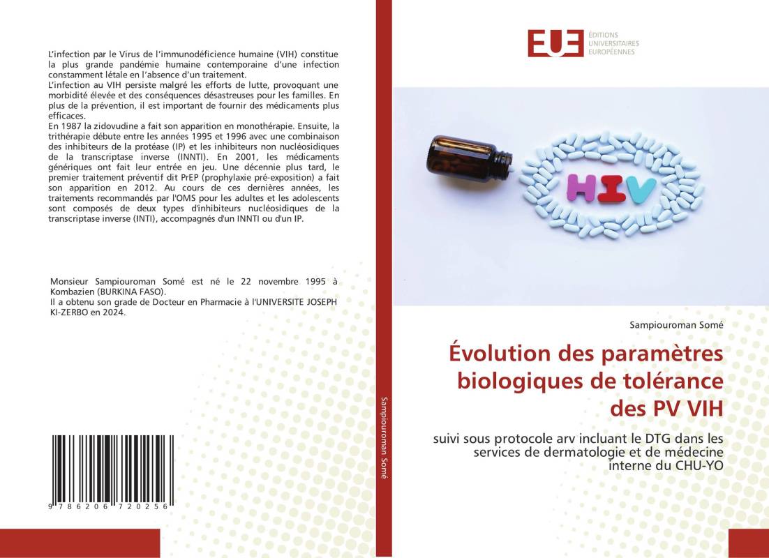 Évolution des paramètres biologiques de tolérance des PV VIH