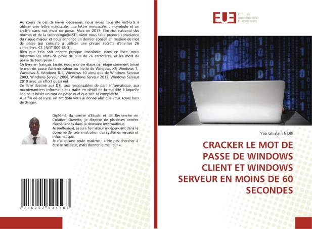 CRACKER LE MOT DE PASSE DE WINDOWS CLIENT ET WINDOWS SERVEUR EN MOINS DE 60 SECONDES