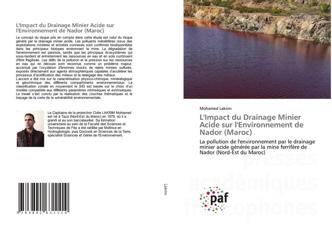 L'Impact du Drainage Minier Acide sur l'Environnement de Nador (Maroc)