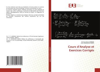 Cours d’Analyse et Exercices Corrigés