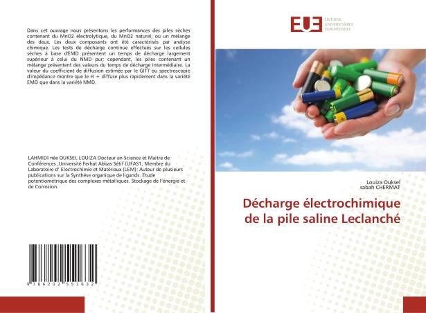 Décharge électrochimique de la pile saline Leclanché