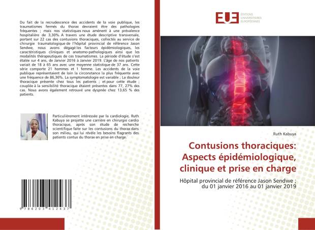 Contusions thoraciques: Aspects épidémiologique, clinique et prise en charge