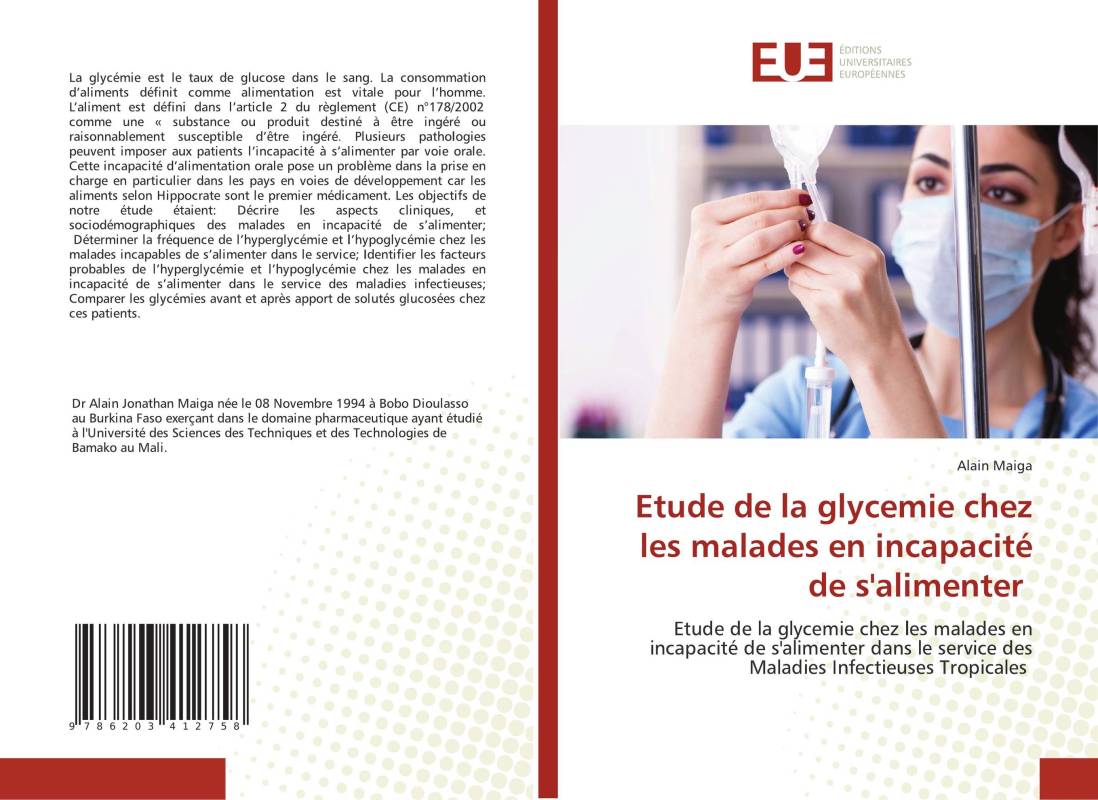 Etude de la glycemie chez les malades en incapacité de s'alimenter