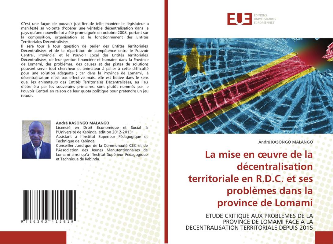 La mise en œuvre de la décentralisation territoriale en R.D.C. et ses problèmes dans la province de Lomami