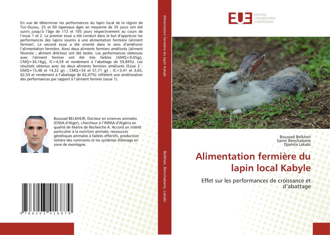 Alimentation fermière du lapin local Kabyle