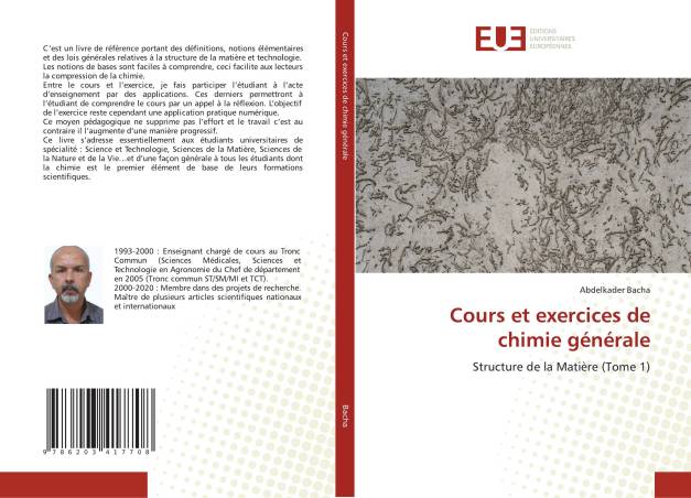 Cours et exercices de chimie générale