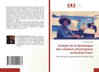 Analyse de la dynamique des créations d'entreprises au Burkina Faso