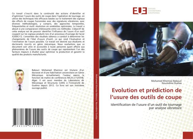 Evolution et prédiction de l’usure des outils de coupe