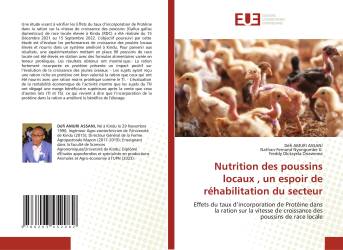 Nutrition des poussins locaux , un espoir de réhabilitation du secteur